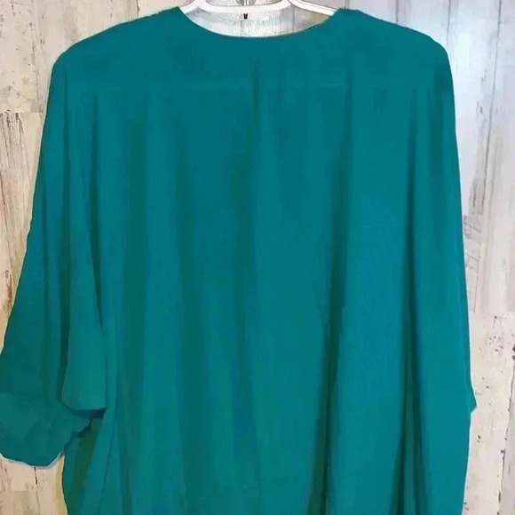 MELISSA MCCARTHY 3/4 Sleeve Blouse V-Neckline 1X - Picture 11 of 14